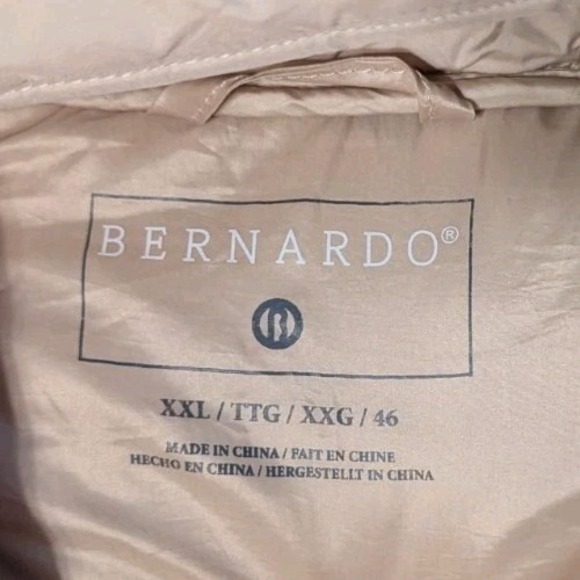 Bernardo Women's Hooded Puffer Long Coat Jacket Cream Beige Eggshell Size 2XL - Picture 11 of 16